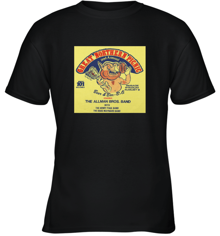 1981 2nd Annual Great Northern Picnic Concert Festival Youth T-Shirt