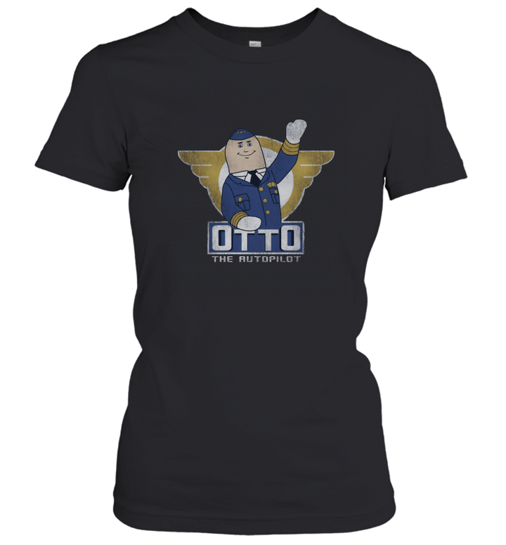 1980 Funny Comedy Movie Otto The Autopilot Waving Women's T-Shirt
