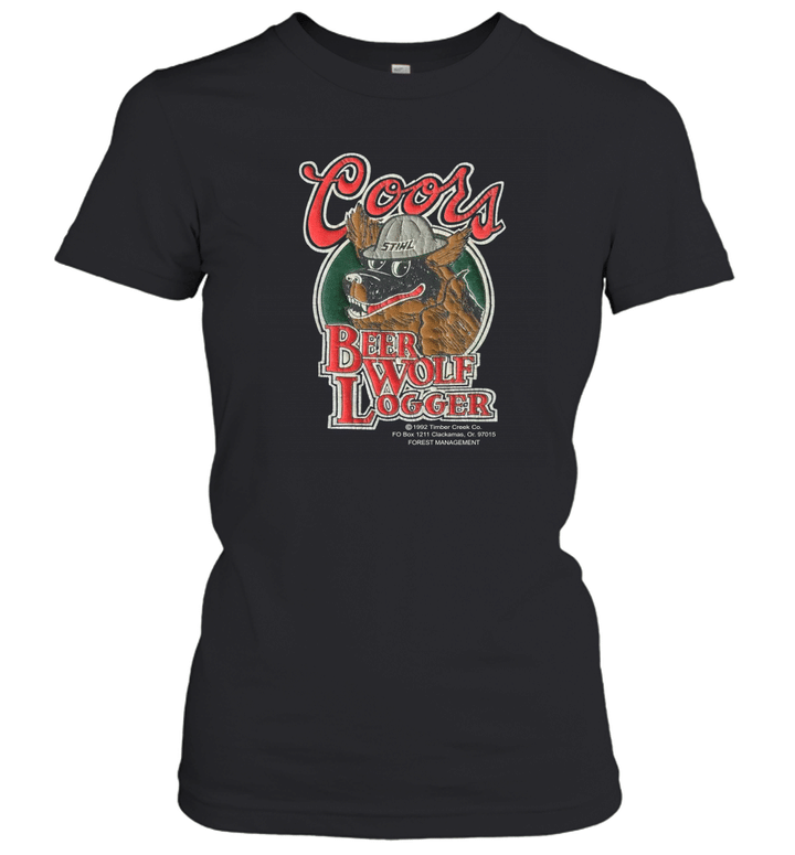 90s Coors Beer Wolf Logge Women's T-Shirt