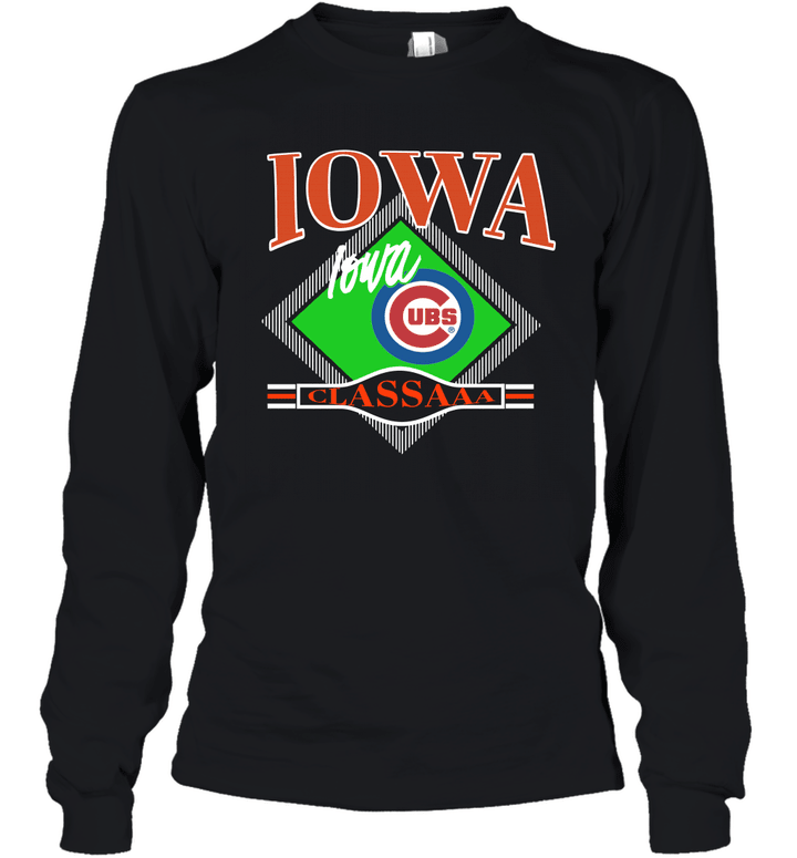 90s Iowa Cubs Chicago AAA Youth Long Sleeve