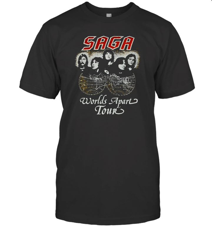 80s Saga Worlds Apart Tour T-Shirt