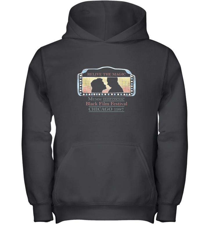 80s Black Film Festival Chicago 1987 Distressed Youth Hoodie