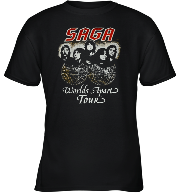 80s Saga Worlds Apart Tour Youth T-Shirt
