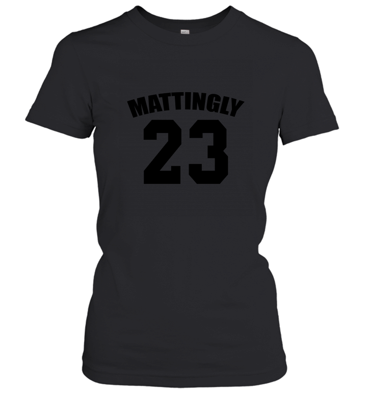 80S VINTAGE DON MATTINGLY 23 NEW YORK YANKEES MLB BASEBALL MS Women's T-Shirt