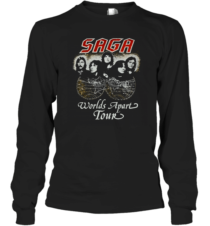 80s Saga Worlds Apart Tour Long Sleeve T-Shirt