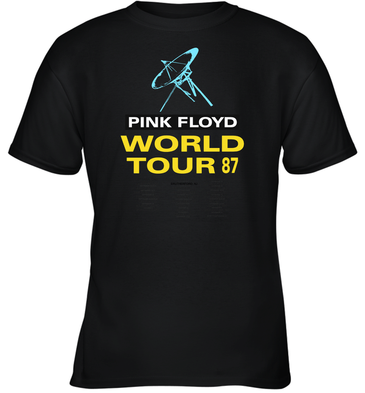 80s Pink Floyd World Tour 1987 TS 404 Youth T-Shirt