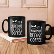I'm A Nightmare Before Coffee Black Mug