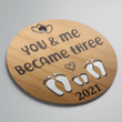 You & Me Became Three 2021 Ornament
