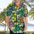 Grateful Dead Dancing Bears Tropical Hawaiian Shirt