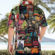 Horror Movie Collage Hawaiian Shirt