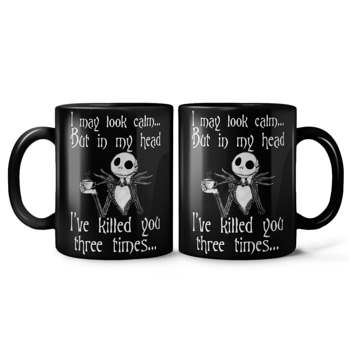 I May Look Calm Halloween Mug