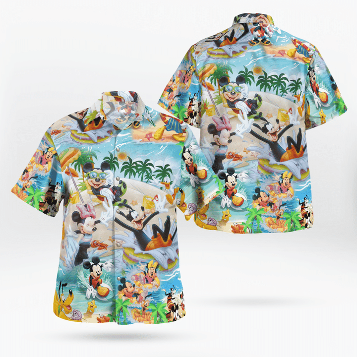 Cartoon Hawaii Shirt & Beach Shorts