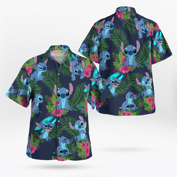 Stitch Hawaii Shirt & Beach Shorts 2