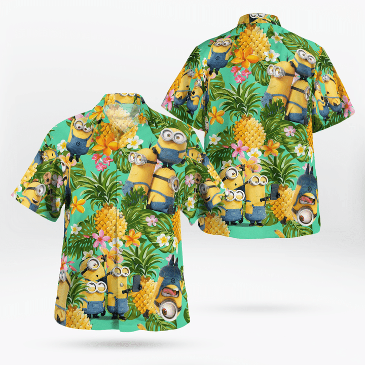 3D Minion Tropical Hawaiian Shirt