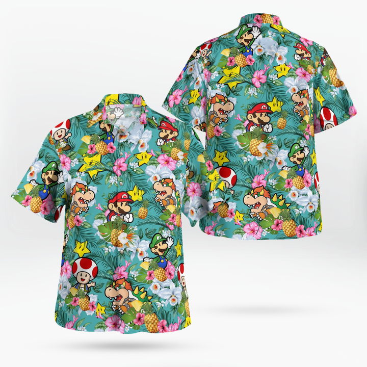 Super Mario Fashion Hawaiian Shirt 6