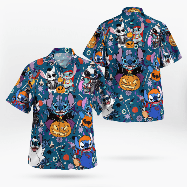 DN Stitch & Lilo Cute Halloween Shirt 2