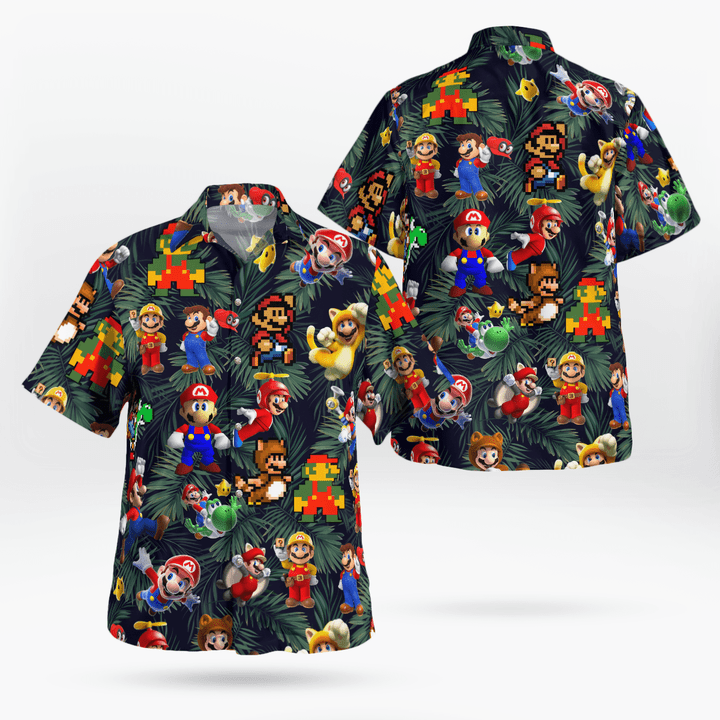 Super Mario Fashion Hawaiian Shirt 3