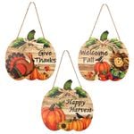 Thanksgiving Day Wooden Welcome Door Listing Wooden Harvest Festival Pumpkin Home Decorative Crafts Home Decoration