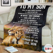 To My Son Im Proud Of You Love Mom Lion Fleece Blanket 044