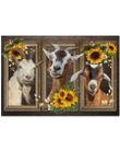 Goat Sunflower Doormat 070