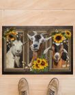 Goat Sunflower Doormat 070