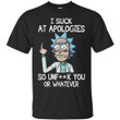 Rick and Morty Fuk You T-shirt