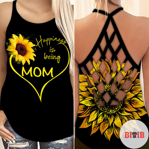 Sunflower Happiness Is Being Mom Criss Cross 019