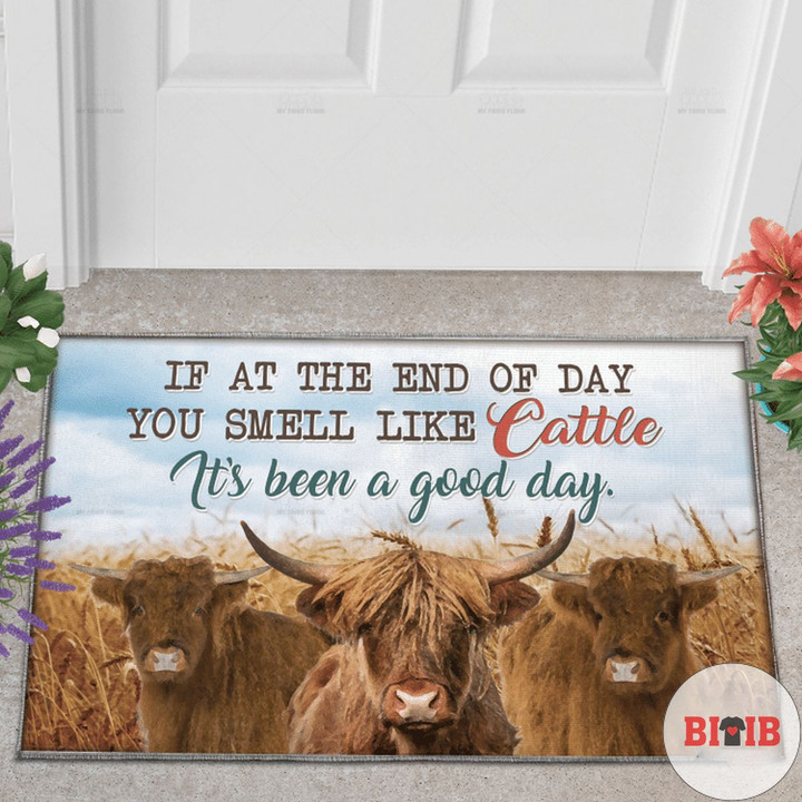 Highland Cattle Lovers Its Been A Good Day Doormat 071