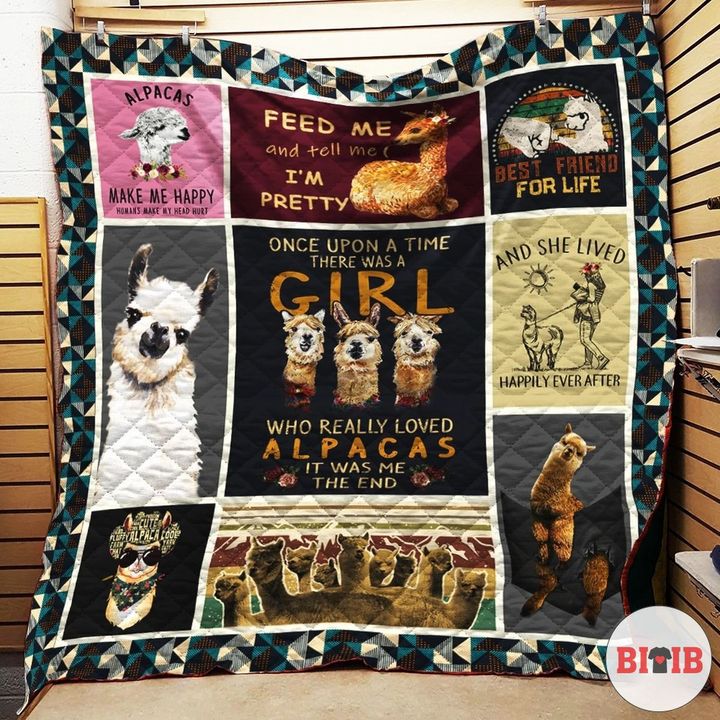 One Upon A Time There Was A Girl Who Really Loved Alpacas Quilt 077