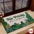 No Pricks Allowed Cactus Doormat 083