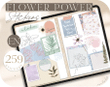 250+ Digital Stickers Flower Power for GoodNotes, XODO, Noteshelf