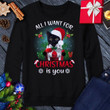 All I Want For Christmas Is Black Cat Sweatshirt