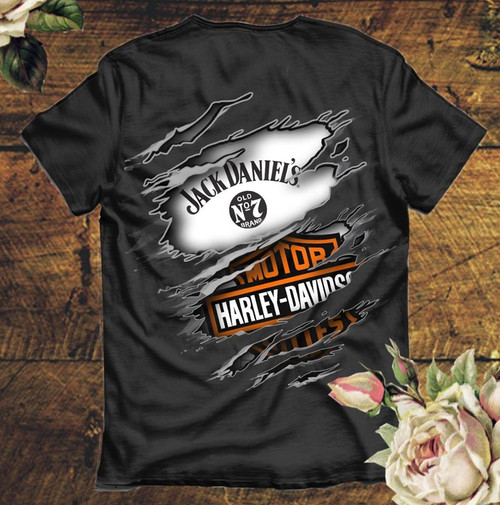 Jack Daniel's Who Love Harley T-shirt