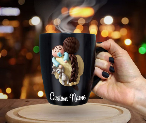 Composite Mugs Black And White Mother Day Gift 005