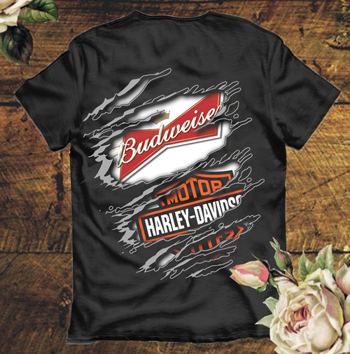 Budweiser Who Love Harley T-shirt