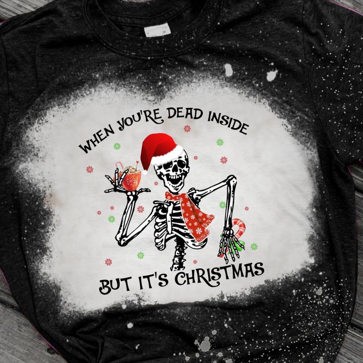 Christmas Bleached 2D T-shirt 091