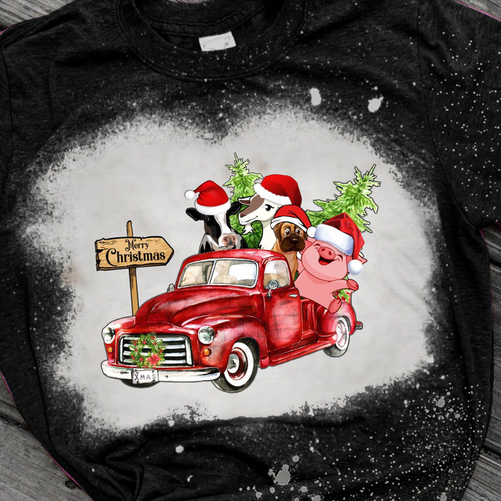 Christmas Bleached 2D T-shirt 092