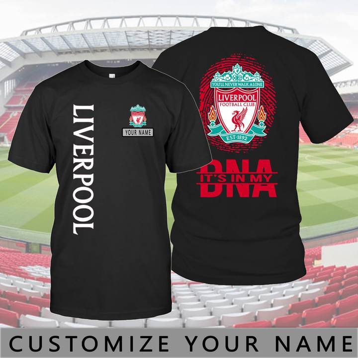 Liverpool T-shirt Front And Back
