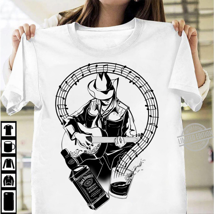 Jack Daniel's Who Love Guitar T-shirt 008