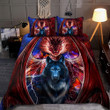 Dragon And Wolf Bedding Set Am102003