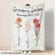 Grandma's Garden - Persionalize Blanket