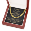 To My Badass Grandson - Cuban Link Chain Necklace