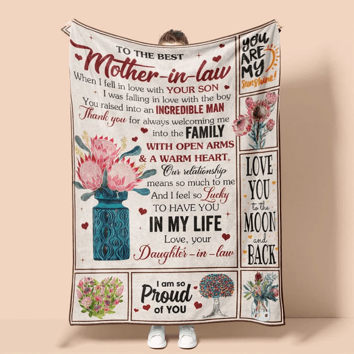 To The Best Mother In Law - Blanket