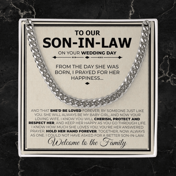 To Our Son In Law - Necklace