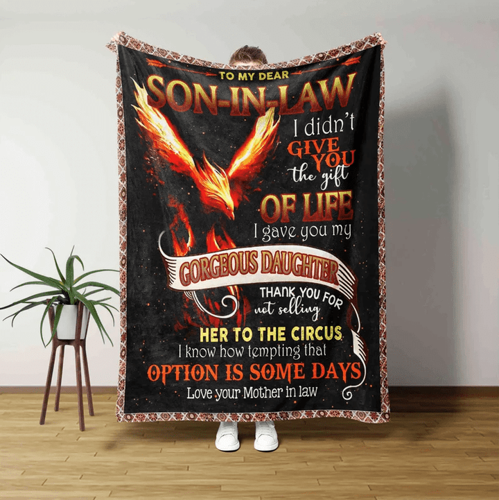 To My Dear Son In Law - Blanket