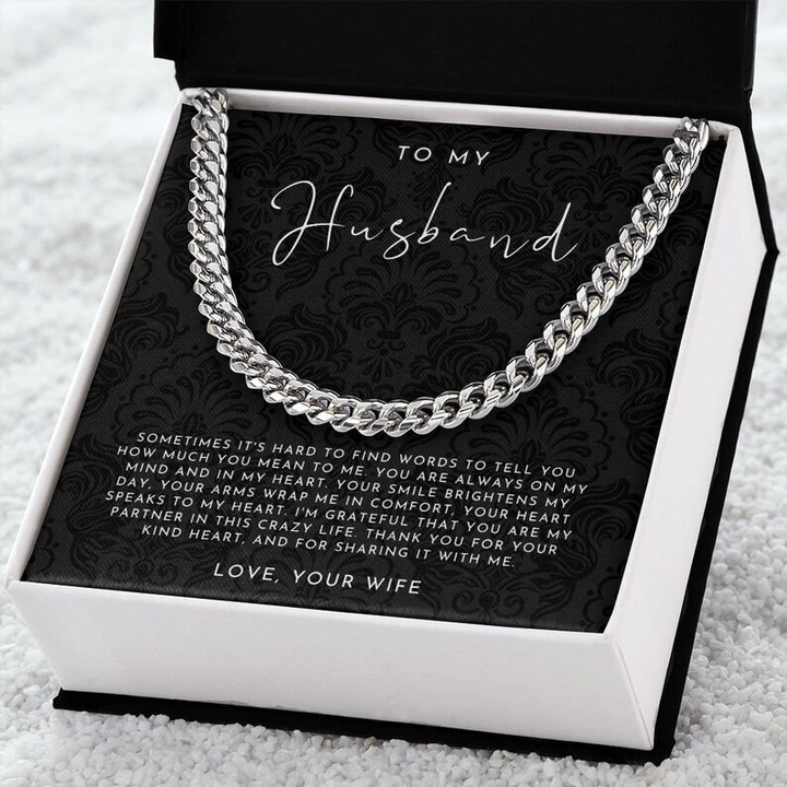To My Husband- Cuban Link Chain Necklace