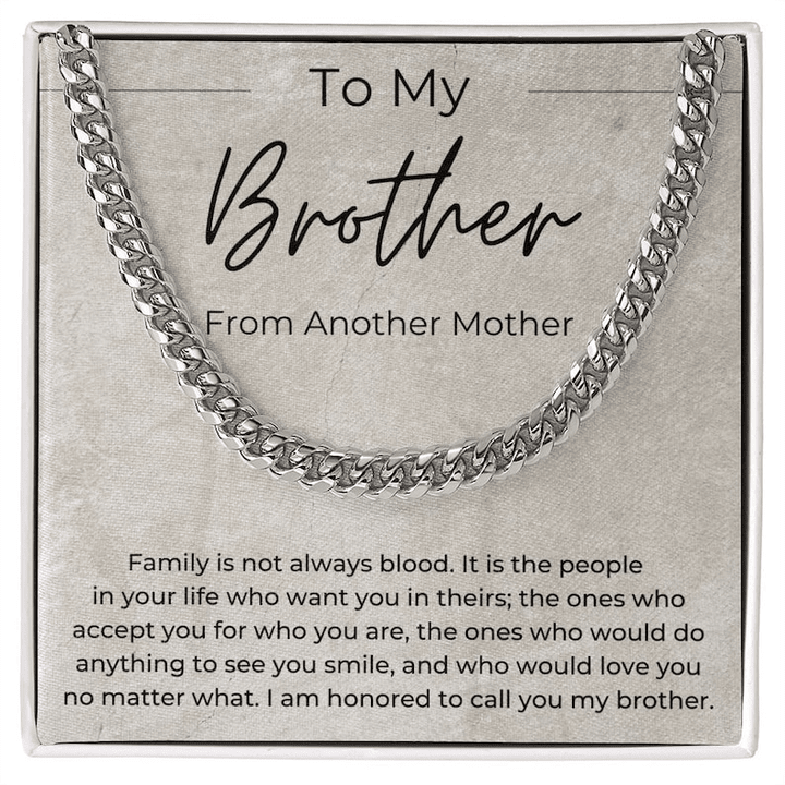 To My Brother - Cuban Link Chain Necklace