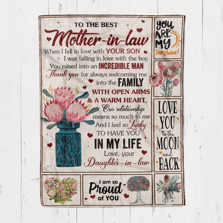To The Best Mother-In-Law - Blanket