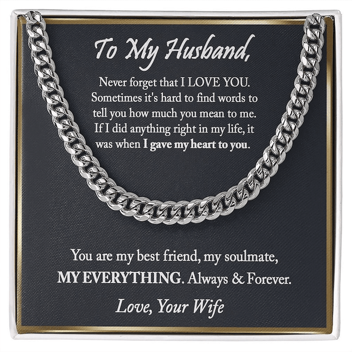 To My Husband - Necklace