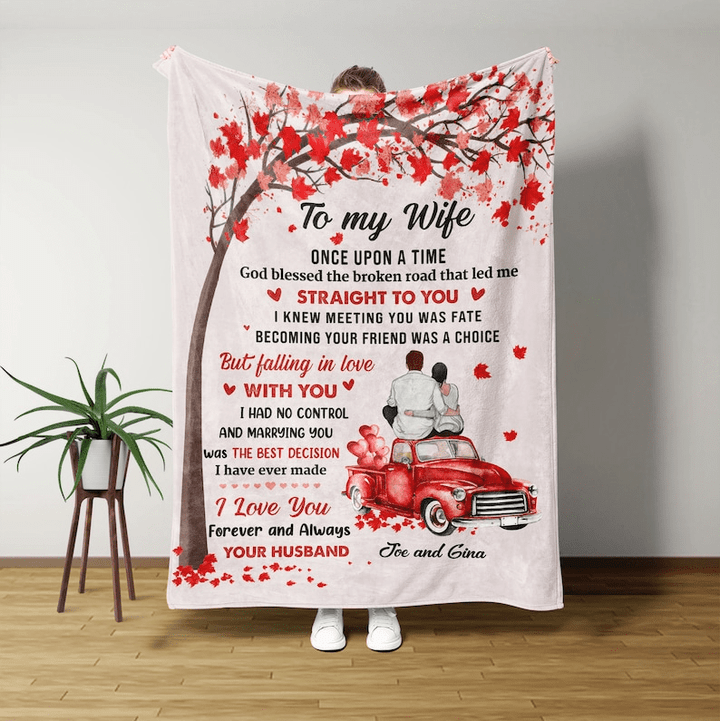 To My Wife - Persionalize Blanket
